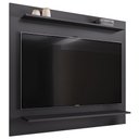Ver imagem 1 de Painel para Tv Suspenso 50 Pol 120cm 2 Prateleiras Versa M24 Preto - Mpozenato