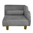 Ver imagem 3 de Caminha Pet Luxo Divâ Tecido Veludo Divini Decor:cinza