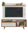 Ver imagem 2 de Rack com Painel para TV 160cm até 60 Polegadas Marrom/Branco - Notável