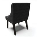 Ver imagem 5 de Kit 06 Cadeiras de Jantar Liz Suede Preto Base Fixa Madeira Preto - D’Rossi