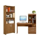 Ver imagem 1 de Conjunto para Escritório 2 Peças com Mesa e Armário Freijó Notável Móveis