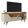Rack para Tv até 65'' Sevilha 1 Porta 1 Gaveta Off White/naturalle - Móveis Bechara - 2