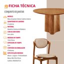 Ver imagem 6 de Sala de Jantar Mesa Selene 135cm Tampo Laminado Organico e 4 Cadeiras Solaris Soft