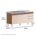 Ver imagem 5 de Gabinete de Pia Libra 144cm