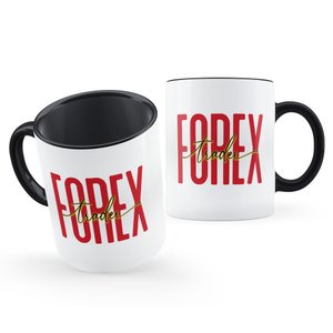 Caneca para Trader Forex Personalizada:Preto