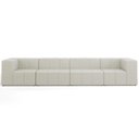 Ver imagem 7 de Sofá 4 Lugares para Sala Living Modular 352cm Lancaster F04 Linho Cru - Lyam Decor