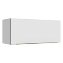 Ver imagem 1 de Armário Aéreo Madesa Lux 80 cm 1 Porta Basculante Branco/Branco Veludo