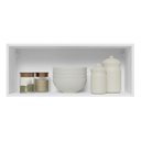 Ver imagem 5 de Armário Aéreo Madesa Lux 80 cm 1 Porta Basculante Branco/Branco Veludo