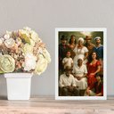 Ver imagem 2 de Quadro Entidades da Umbanda Juntas 24x18cm - com Vidro:moldura Preta