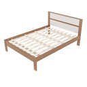 Ver imagem 5 de Cama De Casal Para Colchão 138 X 188 Cm Multimóveis Vcr35009 Amêndoa/Branco Amêndoa/Branco
