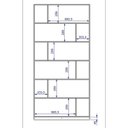 Ver imagem 5 de Estante Livreiro Home Office 90x187,5cm com 12 Nichos Branco BE44