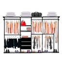 Ver imagem 1 de Closet Aramado - Linear Clr 250 com Gaveta - 3,10m - Preto