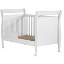 Ver imagem 3 de Berço Americano Slim com Cômoda Mobi 4 Gavetas Branco Flex - Móveis Albatroz