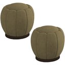 Ver imagem 1 de Kit 2 Puff Puf Para Sala Base Metal Tull Veludo SL 945 Peer