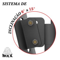 SUPORTE TV 10" a 56" VESA 400X400 4 MOVIMENTOS PRETO - 8