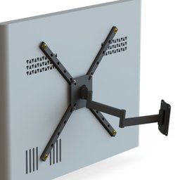 SUPORTE TV 10" a 56" VESA 400X400 4 MOVIMENTOS PRETO - 5