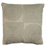 Capa Almofada Boucle Bordada Arabesco Verde 50x50cm - 1