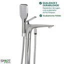 Ver imagem 2 de Misturador Monocomando de Piso para Banheira Cromado