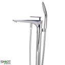 Ver imagem 6 de Misturador Monocomando de Piso para Banheira Cromado