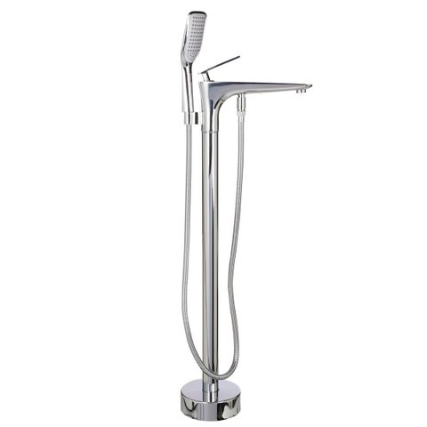 Misturador Monocomando de Piso para Banheira Cromado