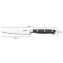 Ver imagem 2 de Kit 2 Facas para Cozinha 5' Brinox Infinity Inox Restaurante Buffet Legumes 24cm