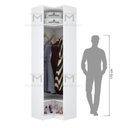 Ver imagem 5 de MÓDULO CLOSET CANTO CABIDEIRO E MALEIRO M422.B MUNDI MOVEIS