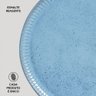 Prato Raso 27,5cm Cerâmica Azul Linhas Breeze Avulso Porto Brasil Jantar Mesa Posta - 5