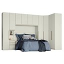 Ver imagem 1 de Quarto Modulado Casal Ambiente 3 New Predileto 6 Peças Areia - Henn