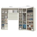 Ver imagem 3 de Quarto Modulado Casal Ambiente 3 New Predileto 6 Peças Areia - Henn