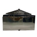 Ver imagem 5 de Caixa de Correios Tijolinho Frente e Tampa Traseira Inox 20x25x12cm Cromado