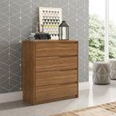 Ver imagem 2 de Cômoda Cristal c/ 4 Gavetas Amêndola para Quarto