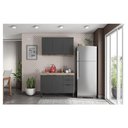 Ver imagem 2 de Cozinha Modulada Firenze Fi0010 Avena Grafito - Demóbile