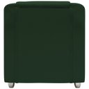 Ver imagem 3 de Kit Namoradeira + 4 Poltronas Decorativas para Sala Mila Suede Cores Pé de Plastico Cromado