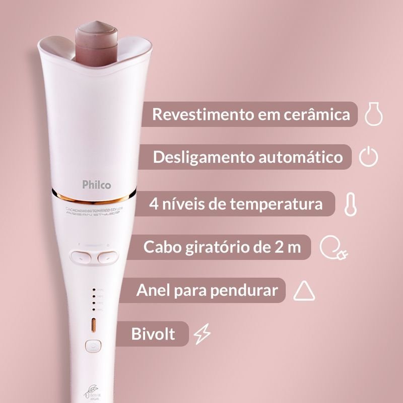 Cacheador Automático Argan Styler Bivolt Philco - 5