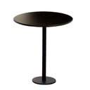 Ver imagem 1 de Mesa Pisa Beta Bistrô Fratini 107,50cm (a) Disco Redondo Preto Tampo Mdp Redondo Preto 70cm (l)