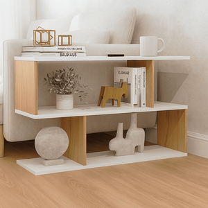 Mesa Lateral Sofá Mesinha de Apoio Canto Decoração Minimalista Freijó