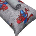 Ver imagem 2 de Jogo de Cama Portallar Solteiro Malha 100% Algodão Disney Marvel Spider Wall 2 Pçs Cinza