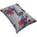 Ver imagem 3 de Jogo de Cama Portallar Solteiro Malha 100% Algodão Disney Marvel Spider Wall 2 Pçs Cinza