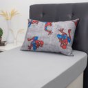 Ver imagem 1 de Jogo de Cama Portallar Solteiro Malha 100% Algodão Disney Marvel Spider Wall 2 Pçs Cinza