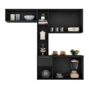 Ver imagem 5 de Cozinha Compacta com Armário e Balcão Mp2005 Sofia Multimóveis Preta