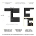 Ver imagem 3 de Cozinha Compacta com Armário e Balcão Mp2005 Sofia Multimóveis Preta
