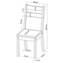 Ver imagem 3 de Mesa de Jantar 4 Lugares Vinhedo Mel/cinza/grafite - Viero Móveis