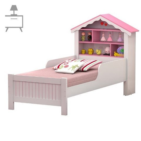 Cama Infantil Casinha de Princesa com Colchão