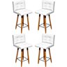 Kit 4 Banqueta Grace Para Cozinha Gourmet Ou Balcão Área Gourmet Pés Palito Corino - 1