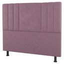 Ver imagem 1 de Cabeceira Cama Box Solteiro Grace 90cm Suede Rosé - Desk Design