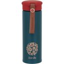 Ver imagem 2 de Just Life Garrafa Térmica 20x6x6cm 450ml Inox Verde Parede Dupla