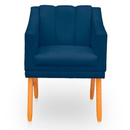 Kit com 2 Cadeiras Poltrona para Sala Moderna e Confortável Mila Suede - 4