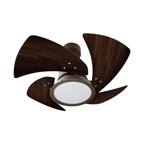 Ventilador de Teto Venti-delta Tornado Led com 4 Pás Tabaco / Marrom 127v 61-4116