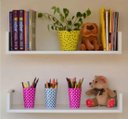 Ver imagem 2 de Kit 2 Prateleiras Decoração Casa Quarto 60x20cm MDF Branco Multiuso Livros Revistas - GRUMOBILE