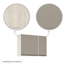 Ver imagem 2 de Armário Aéreo De Cozinha 120cm 3 Portas 5 Prateleiras Linea